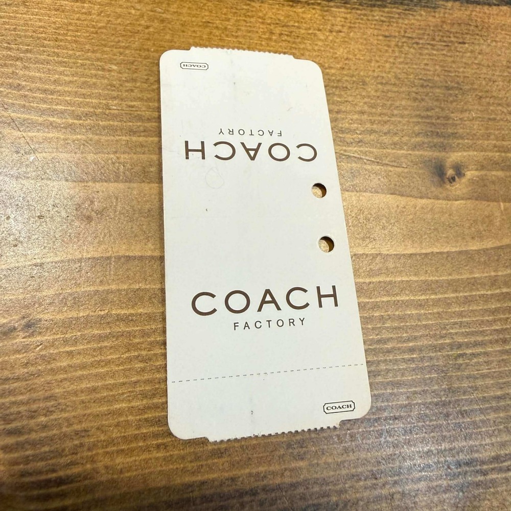 NWT! Vintage Coach Hampton Signature Framed Slim Envelope Kiss Lock Wallet Y2K - Picture 5 of 6